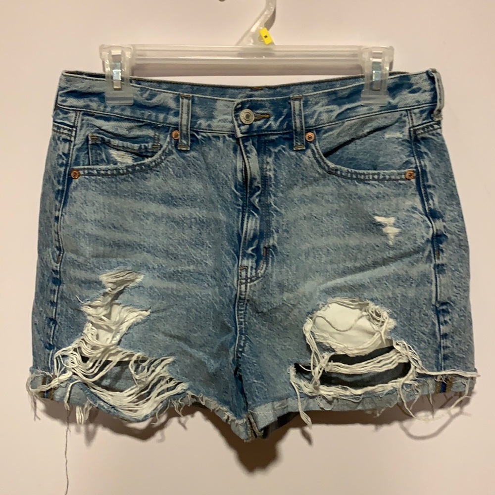 AE hi rise mom shorts.